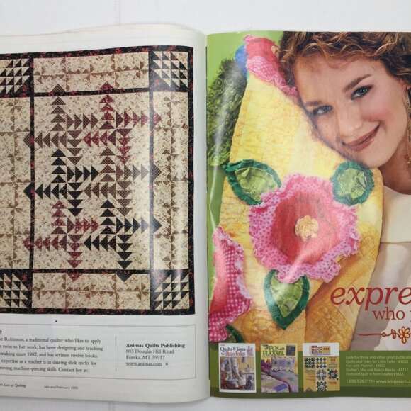 Fons & Porters Love of Quilting Magazine January February 2005 Cowboy Quilt - Picture 6 of 10